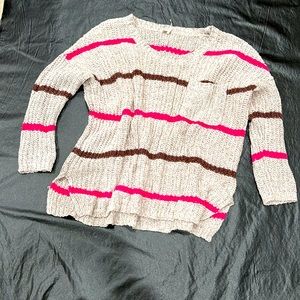 Free People.  Over-sized style. Pre-loved Free People